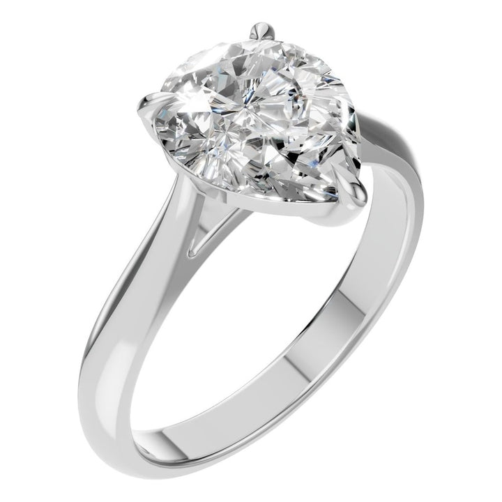 Solitaire Ring Mounting - Pear 10x8mm