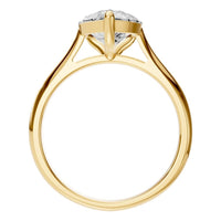 RI-6434 Yellow Gold Ring SET - Top View