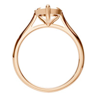 RI-6434 Rose Gold Ring UNSET - Top View