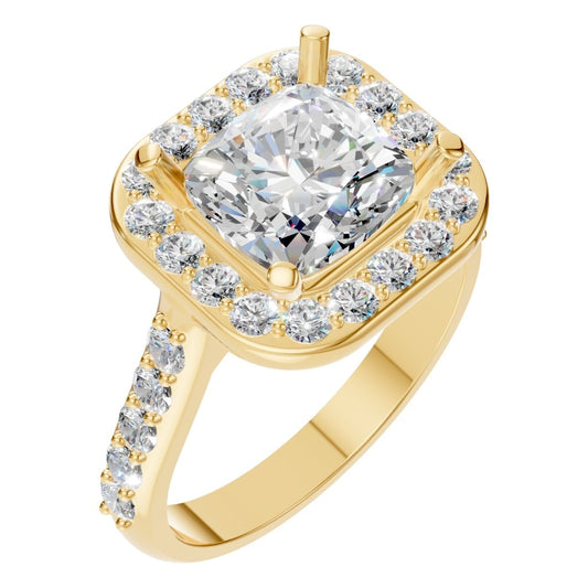 RI-6455 Yellow Gold Ring SET - Main View