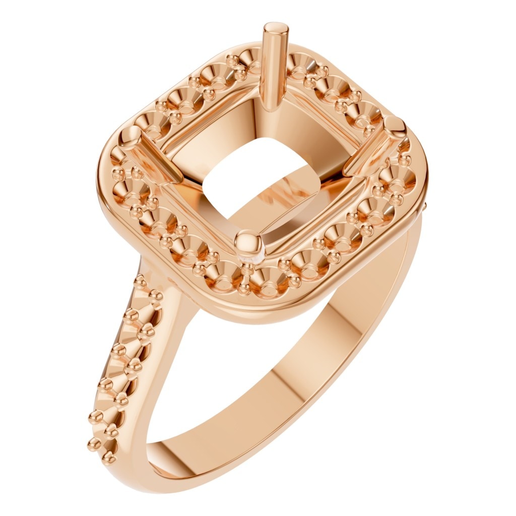 RI-6455 Rose Gold Ring UNSET - Main View