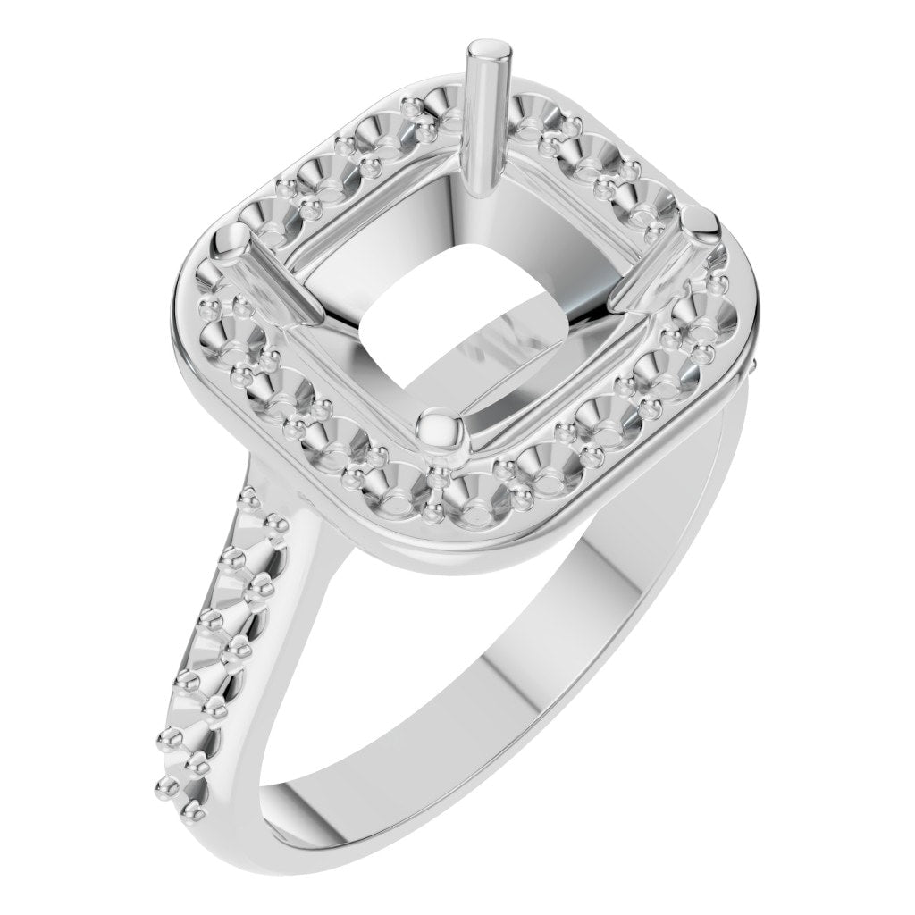 RI-6455 White Gold Ring UNSET - Main View
