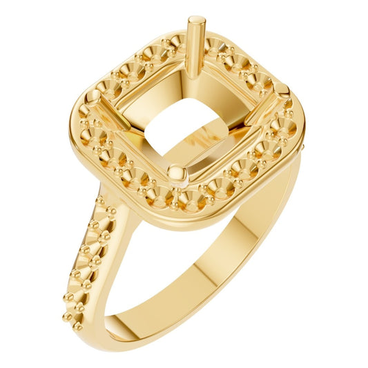 RI-6455 Yellow Gold Ring UNSET - Main View