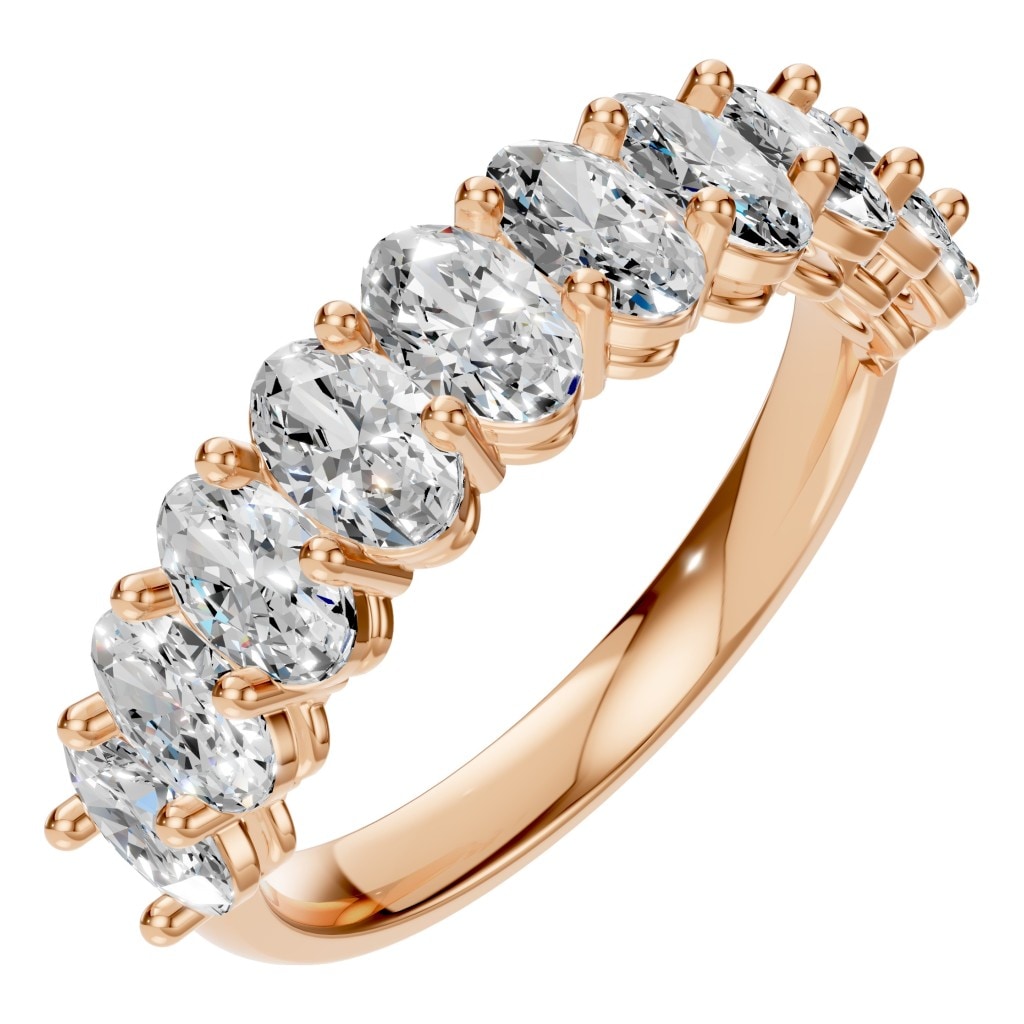 RI-6484 Rose Gold Ring SET - Main View