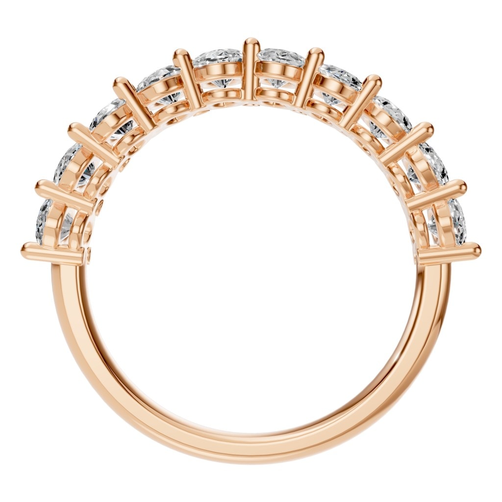 RI-6484 Rose Gold Ring SET - Top View