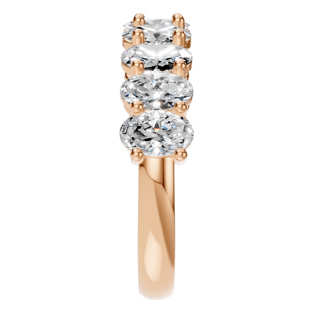 RI-6484 Rose Gold Ring SET - Side View