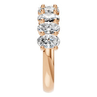 RI-6484 Rose Gold Ring SET - Side View