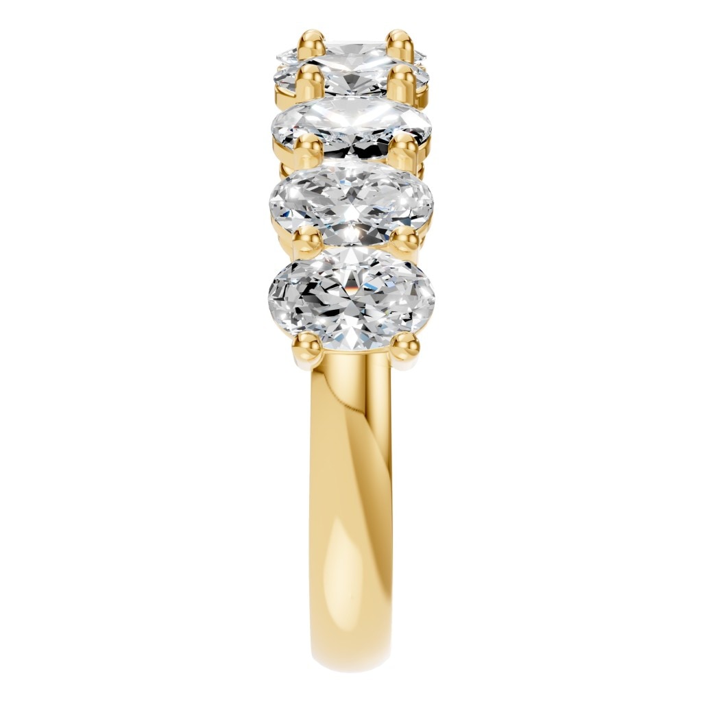 RI-6484 Yellow Gold Ring SET - Side View