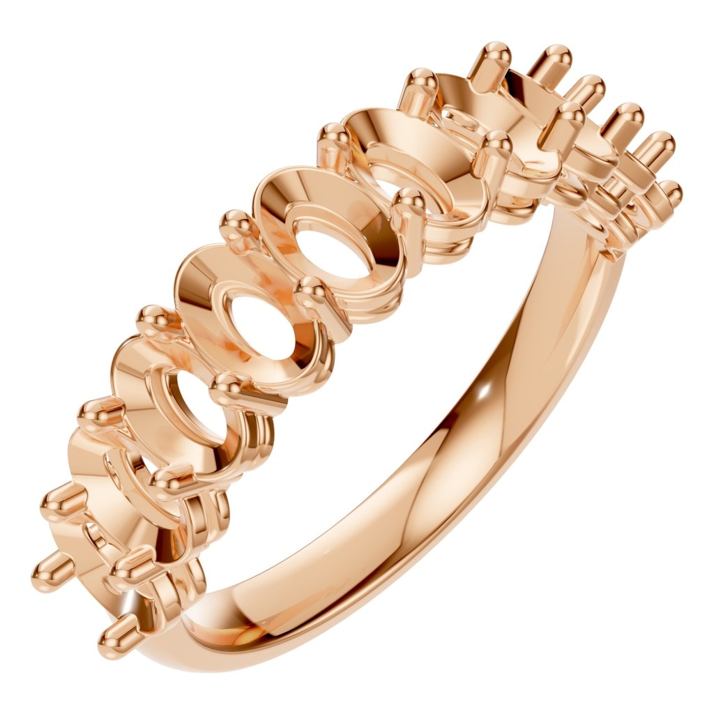 RI-6484 Rose Gold Ring UNSET - Main View