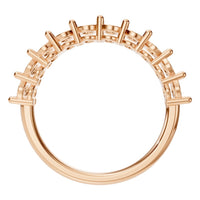 RI-6484 Rose Gold Ring UNSET - Top View