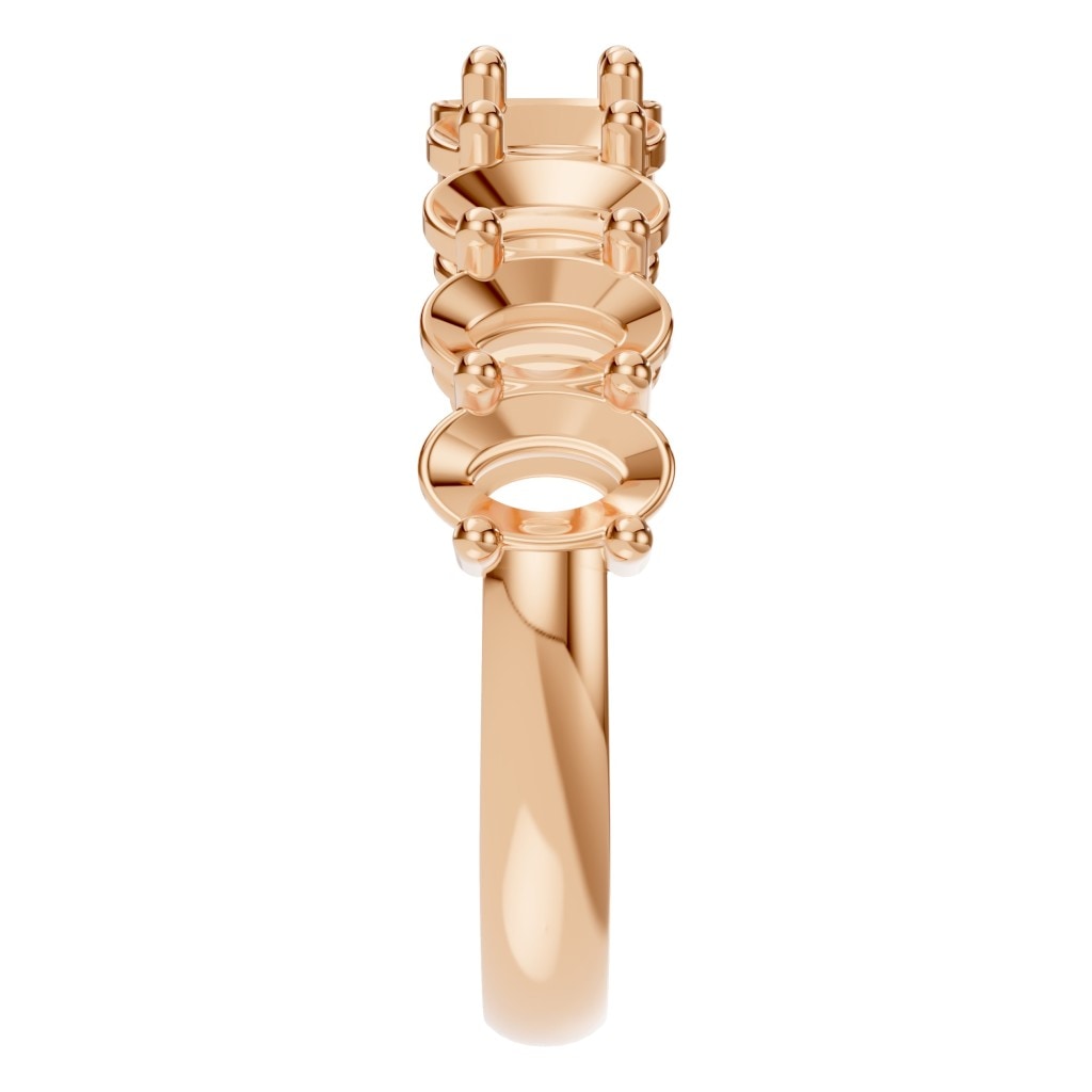 RI-6484 Rose Gold Ring UNSET - Side View
