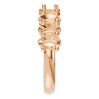 RI-6484 Rose Gold Ring UNSET - Side View