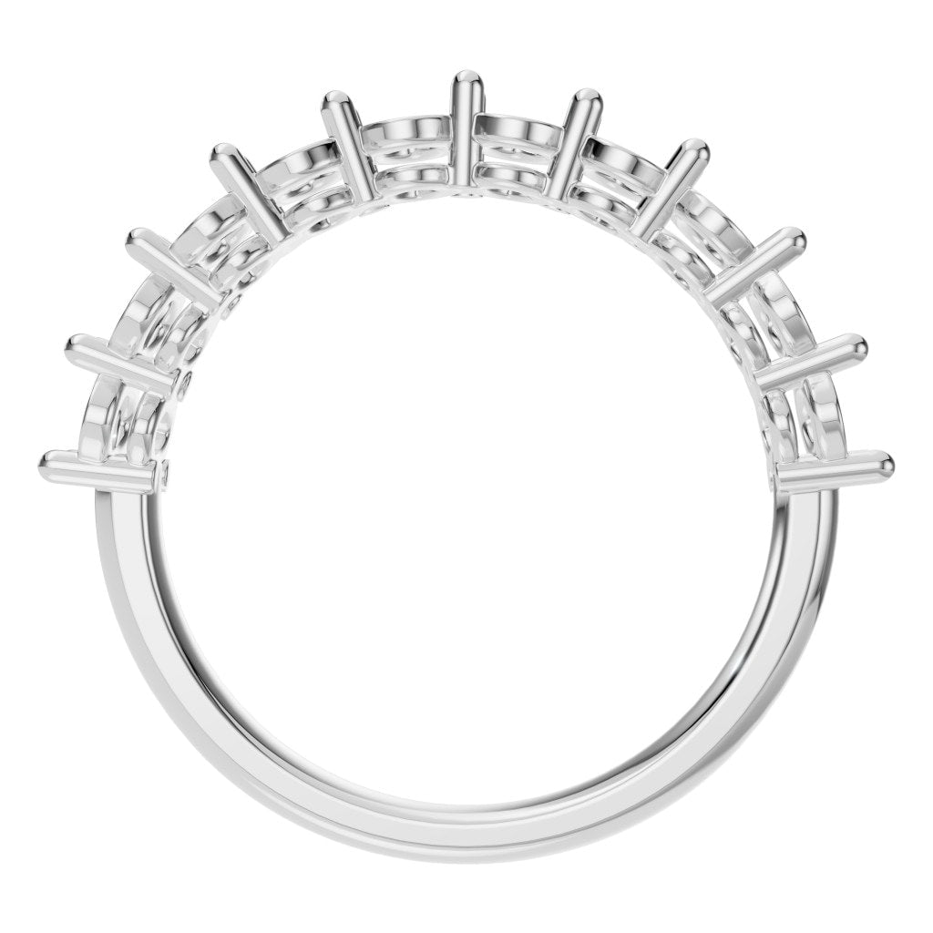 RI-6484 White Gold Ring UNSET - Top View