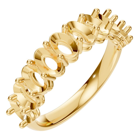 RI-6484 Yellow Gold Ring UNSET - Main View