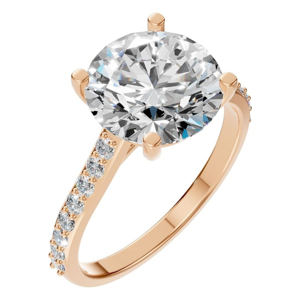 RI-6486 Rose Gold Ring SET - Main View