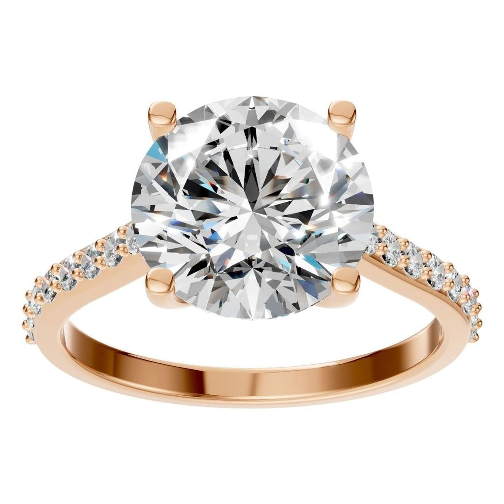 RI-6486 Rose Gold Ring SET - Front View