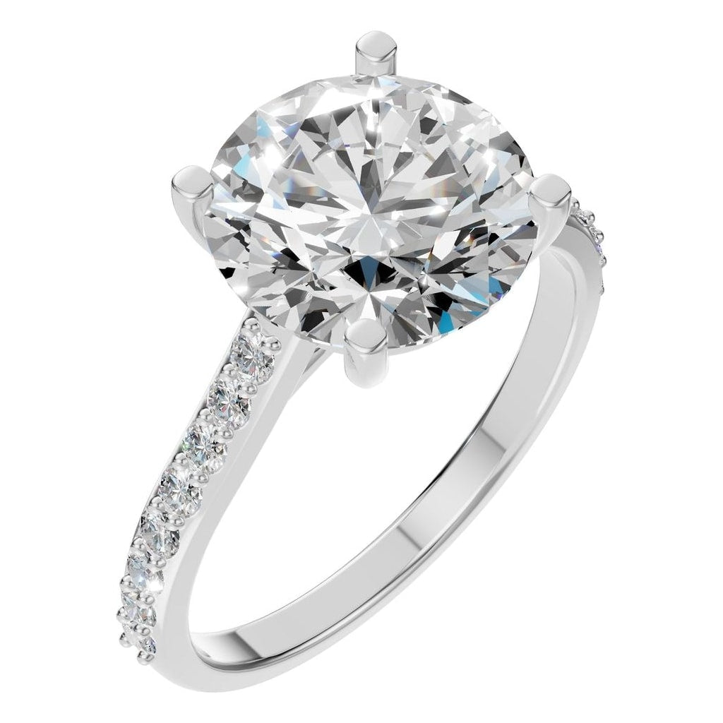 RI-6486 White Gold Ring SET - Main View