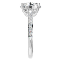 RI-6486 White Gold Ring SET - Side View