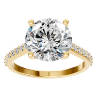 RI-6486 Yellow Gold Ring SET - Front View