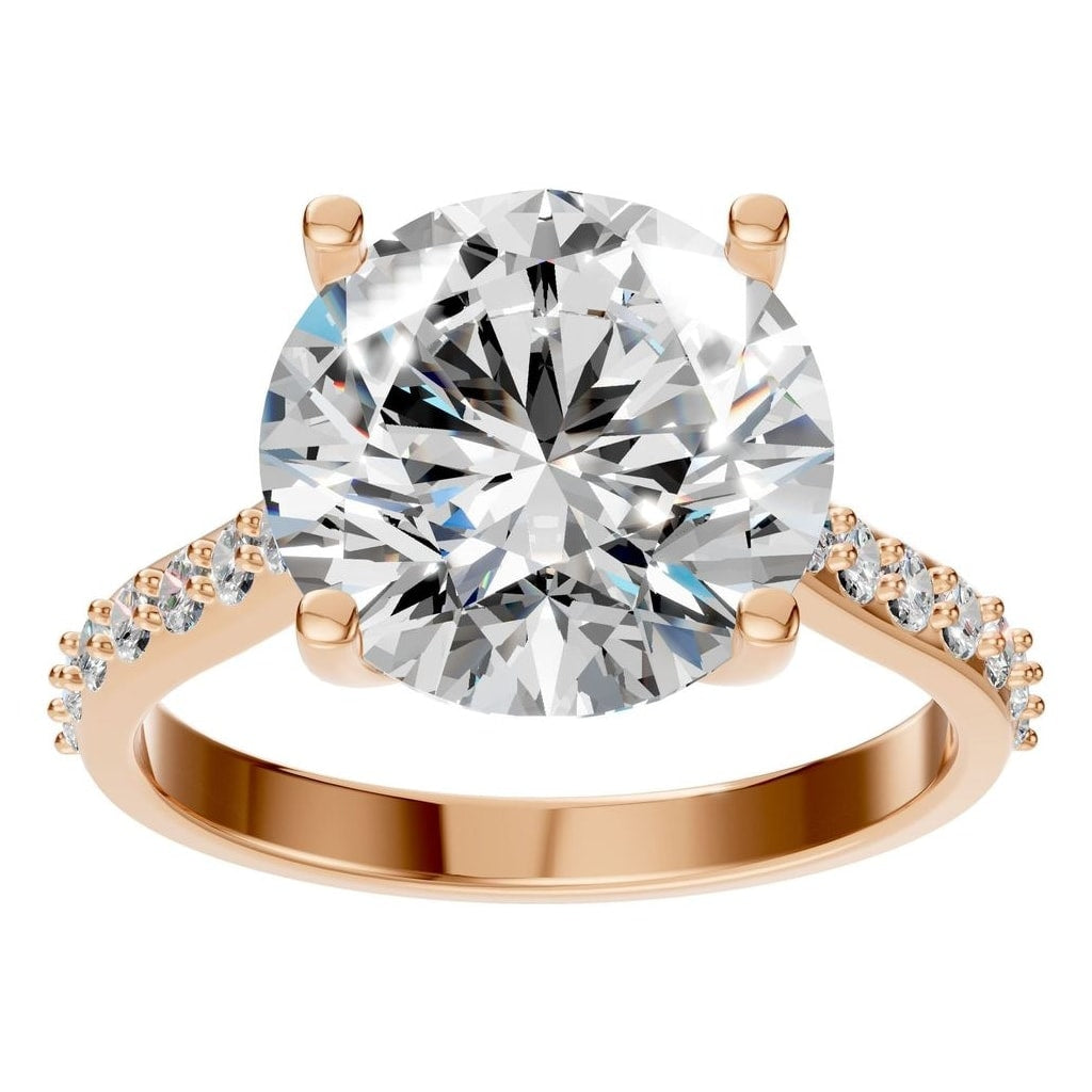 RI-6486 Rose Gold Ring SET - Front View