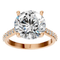 RI-6486 Rose Gold Ring SET - Front View