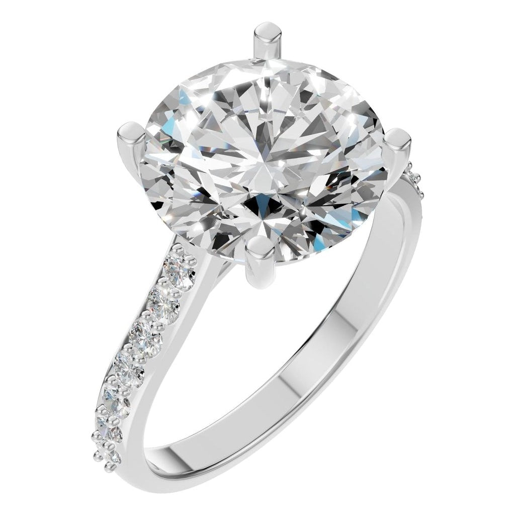 RI-6486 White Gold Ring SET - Main View