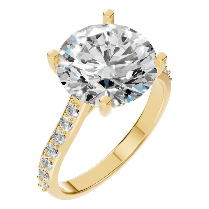 Accented Solitaire Ring Mounting - Round 10.25mm