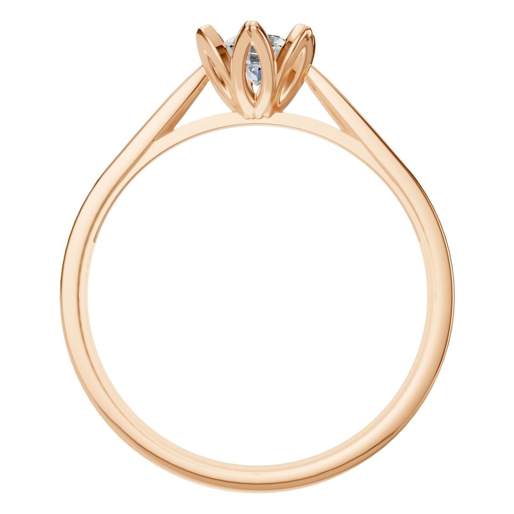 RI-6525 Rose Gold Ring SET - Top View