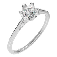 RI-6525 White Gold Ring SET - Main View