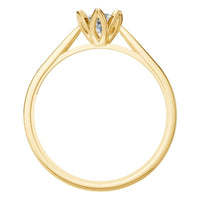 RI-6525 Yellow Gold Ring SET - Top View