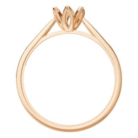 RI-6525 Rose Gold Ring UNSET - Top View