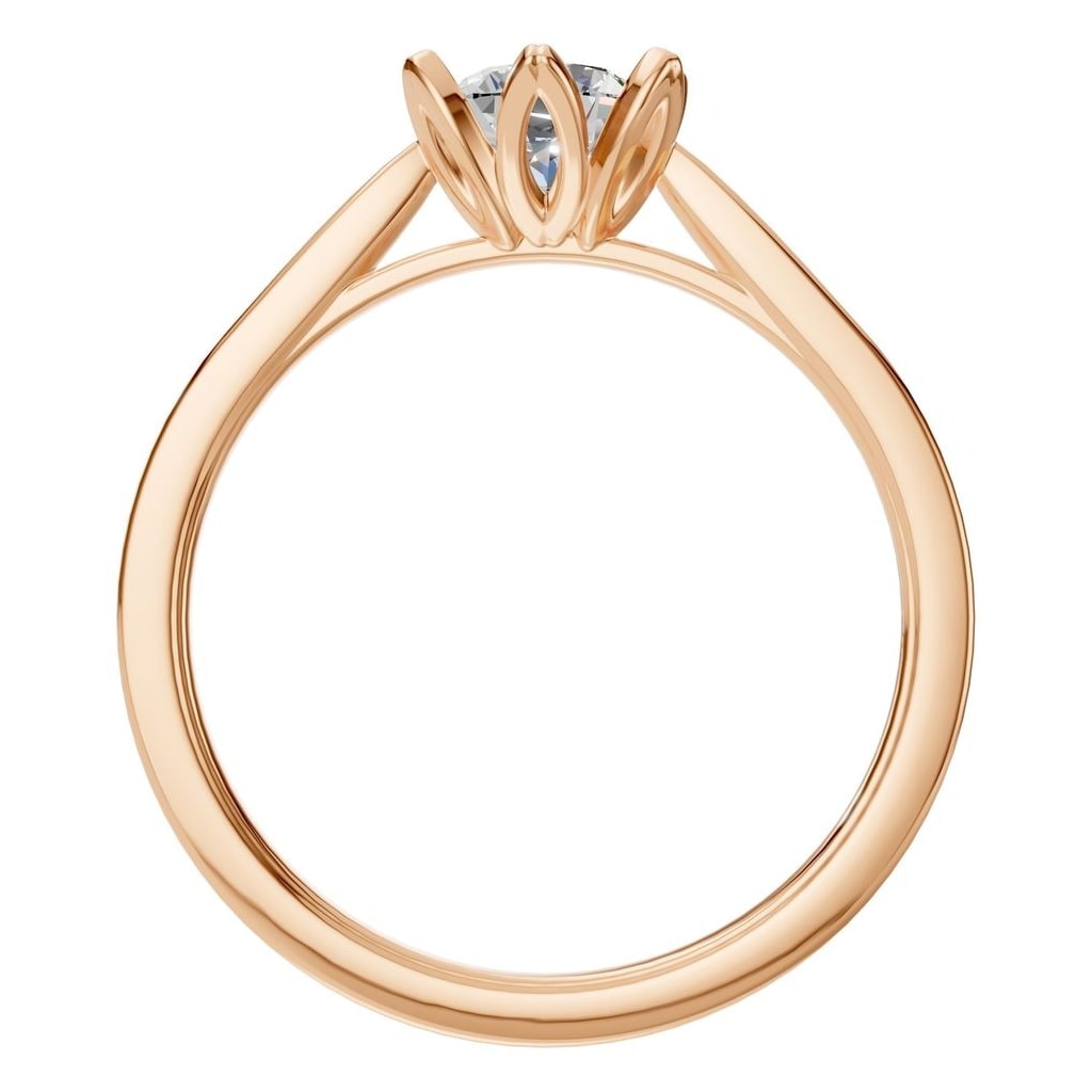 RI-6525 Rose Gold Ring SET - Top View
