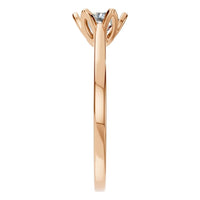 RI-6525 Rose Gold Ring SET - Side View