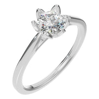 RI-6525 White Gold Ring SET - Main View