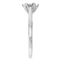 RI-6525 White Gold Ring SET - Side View