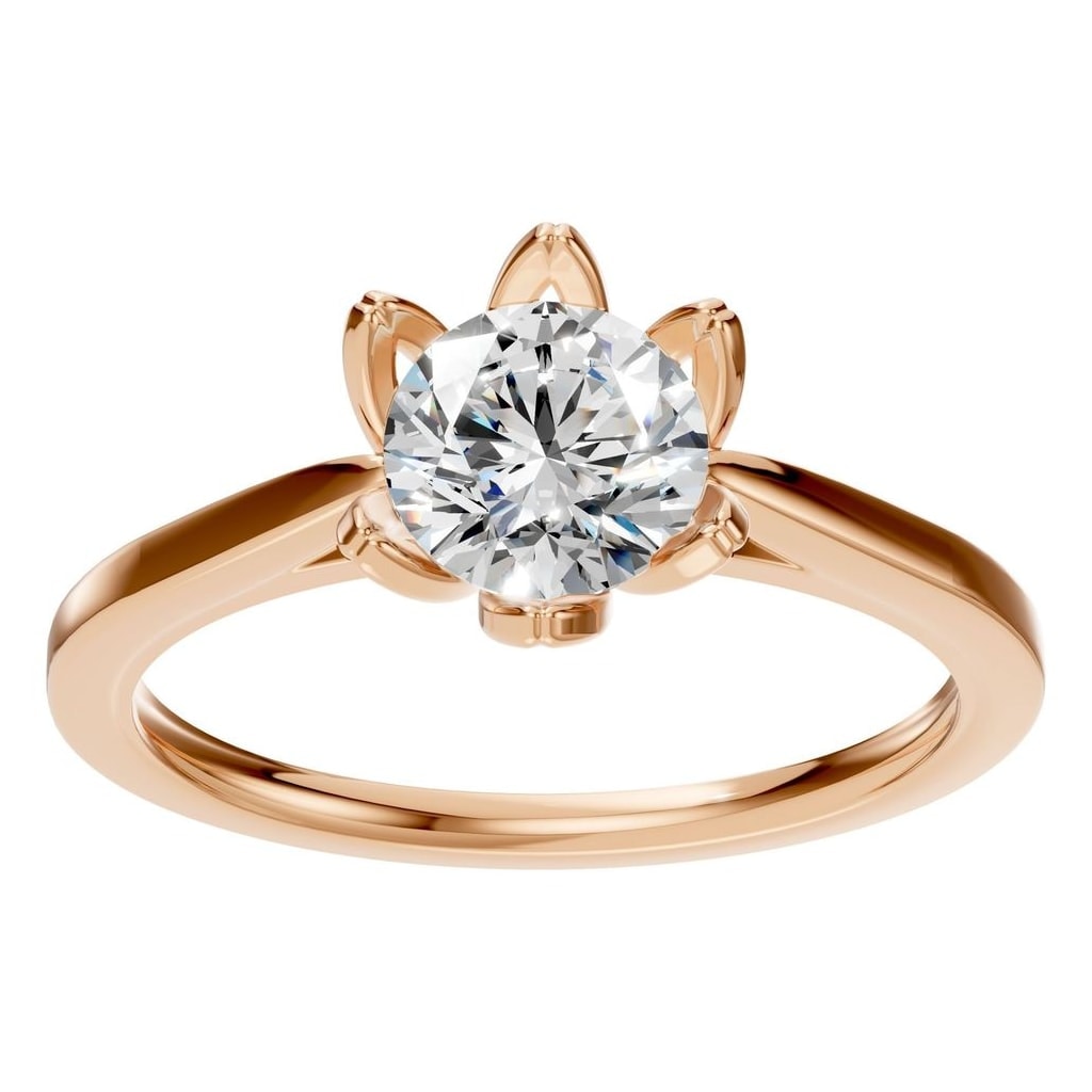 RI-6525 Rose Gold Ring SET - Front View
