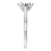 RI-6525 White Gold Ring SET - Side View
