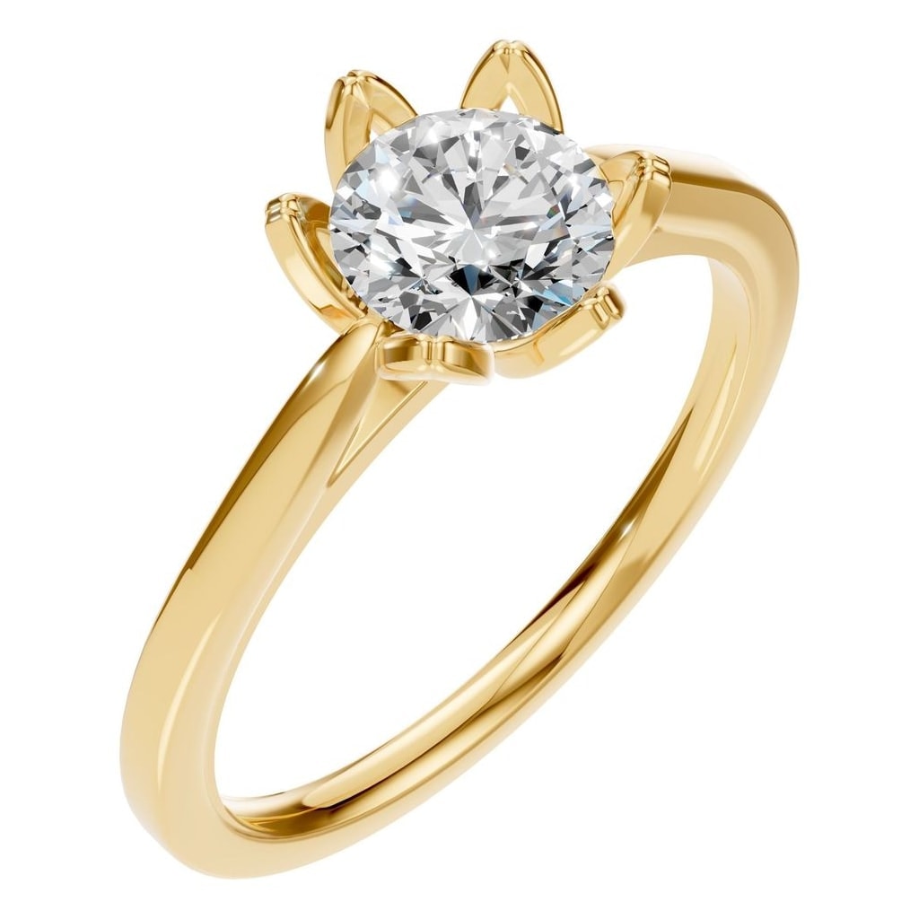RI-6525 Yellow Gold Ring SET - Main View