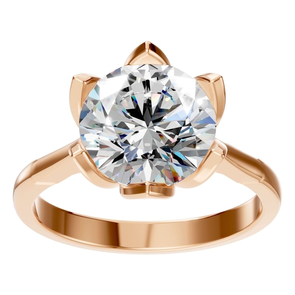 RI-6525 Rose Gold Ring SET - Front View