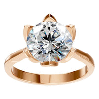 RI-6525 Rose Gold Ring SET - Front View