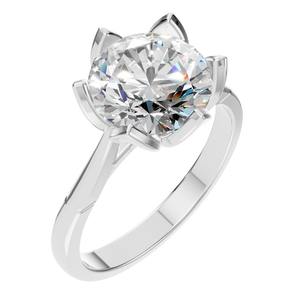 RI-6525 White Gold Ring SET - Main View