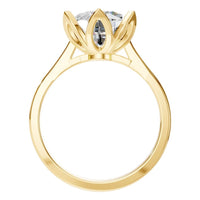 RI-6525 Yellow Gold Ring SET - Top View