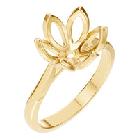 RI-6525 Yellow Gold Ring UNSET - Main View