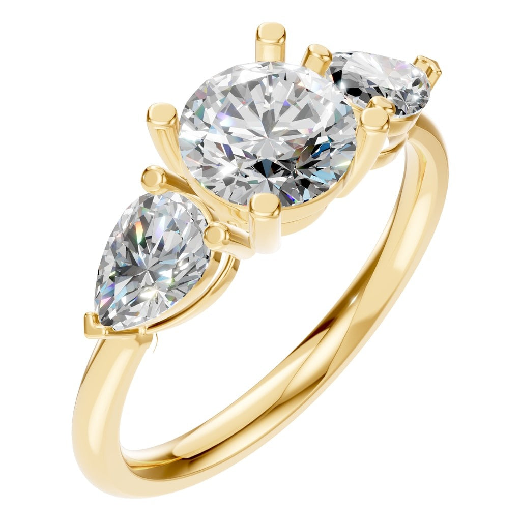 RI-6565 Yellow Gold Ring SET - Main View