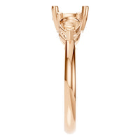 RI-6565 Rose Gold Ring UNSET - Side View