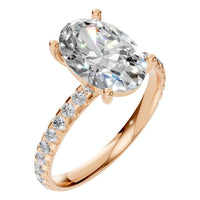 RI-6588 Rose Gold Ring SET - Main View