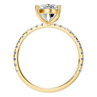 RI-6588 Yellow Gold Ring SET - Top View
