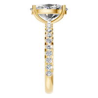 RI-6588 Yellow Gold Ring SET - Side View