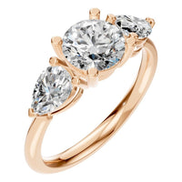 RI-6627 Rose Gold Ring SET - Main View