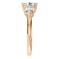 RI-6627 Rose Gold Ring SET - Side View